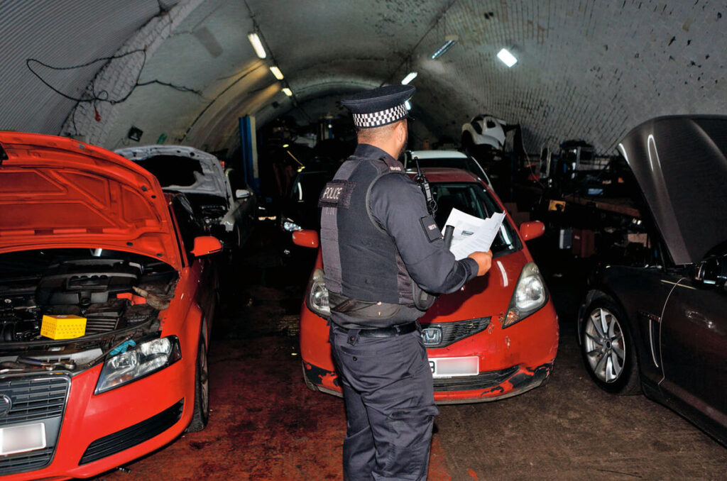 chop-shop-greater-manchester-police stolen cars