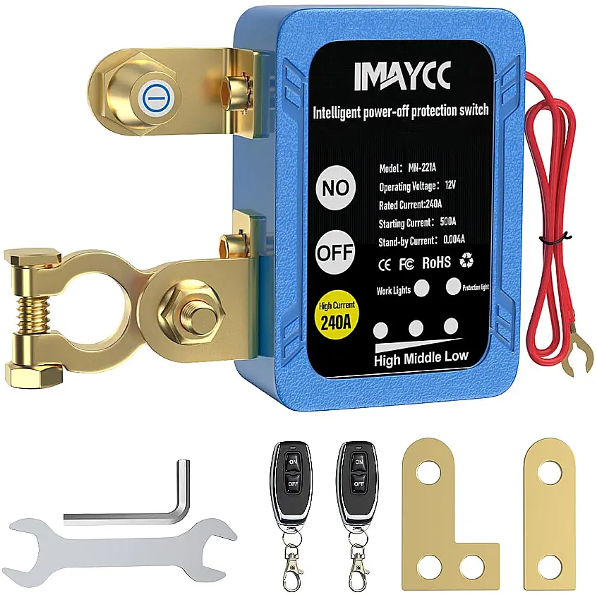 IMAYCC Battery Kill Switch Car Anti-Theft Device