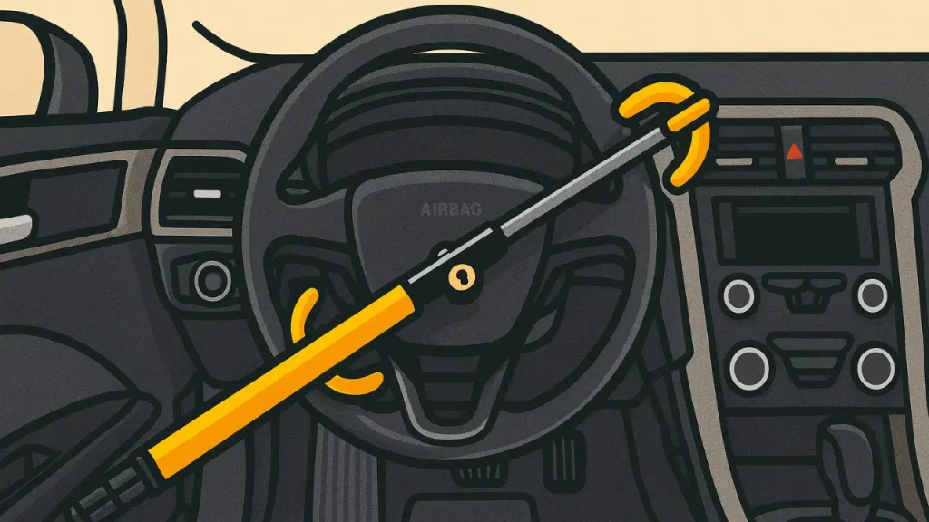 steering wheel lock for relay attack